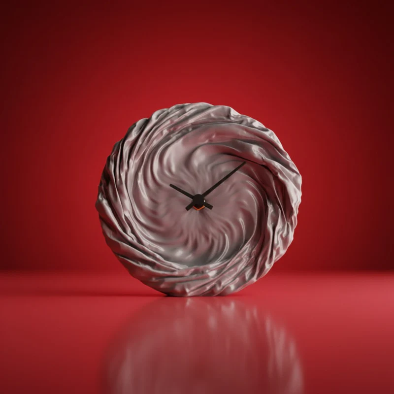 Twist Cloth Clock