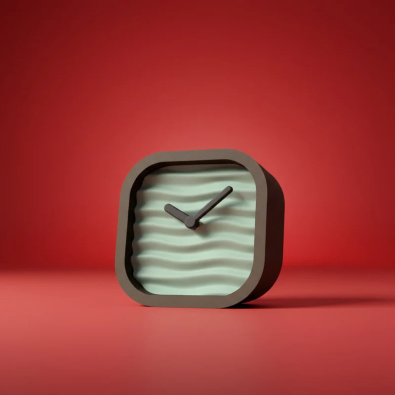 Wavy Desk Clock
