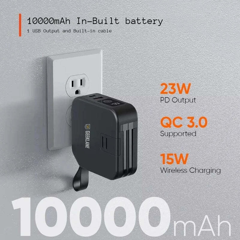 Voyager: Premium All-in-One MagSafe LiPo Power Bank with PD, Built-in Cables & Outlet Prongs for Ultimate Charging Convenience