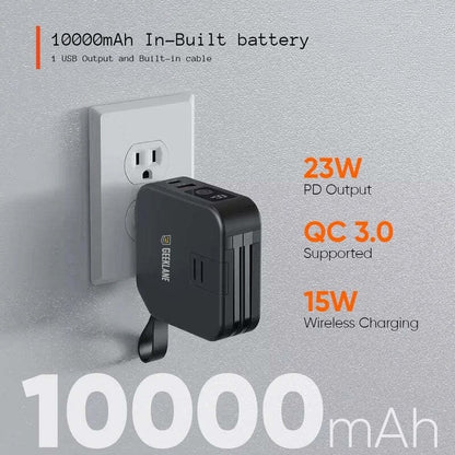 Voyager: Premium All-in-One MagSafe LiPo Power Bank with PD, Built-in Cables & Outlet Prongs for Ultimate Charging Convenience